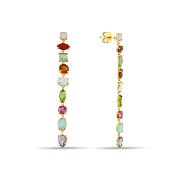 925 Ayar Opal Glow Sallantılı Küpe