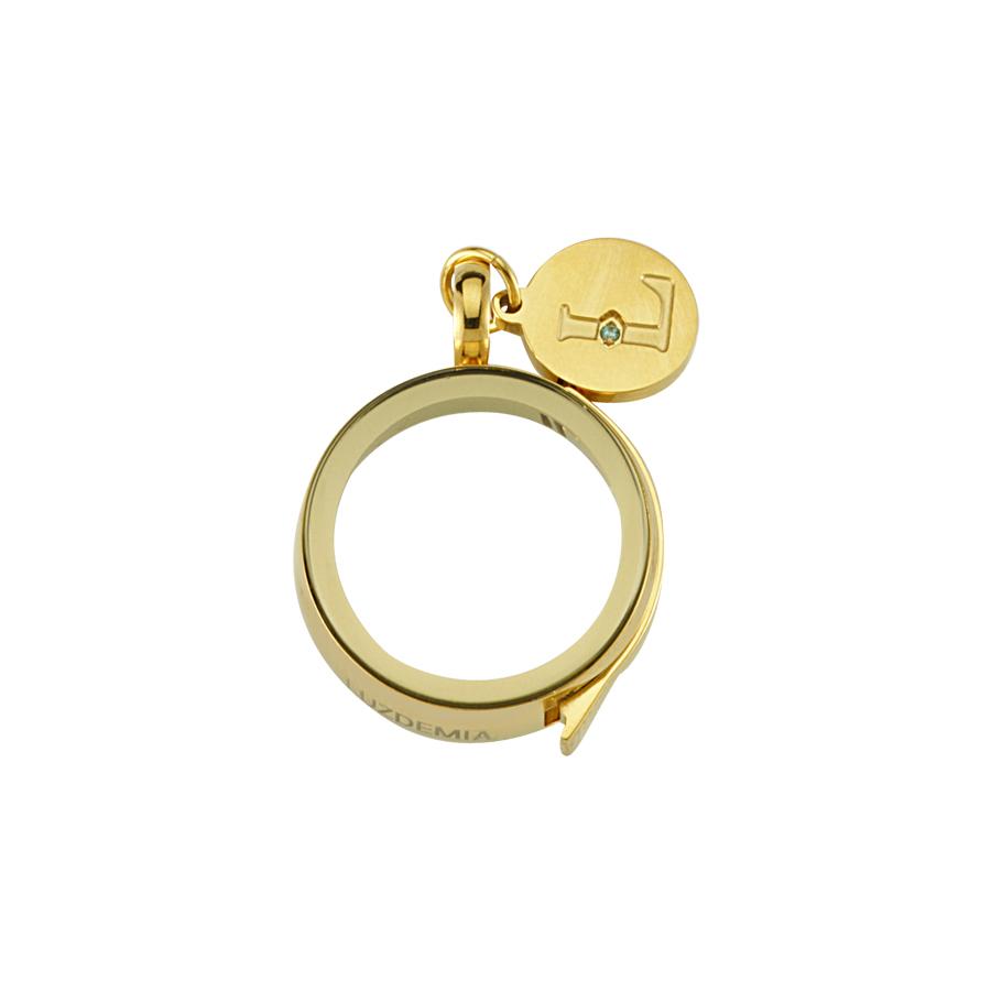 Zirconia- 20 mm- Luzyo- Gold - Magnifying