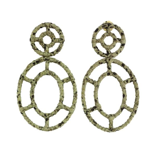 SS. Oval Küpe - Bej