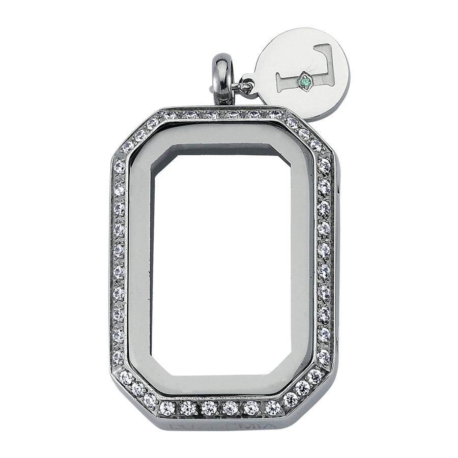 Swarovski- 33*23 mm- Zirconia - Luzyo - Vintage - Silver