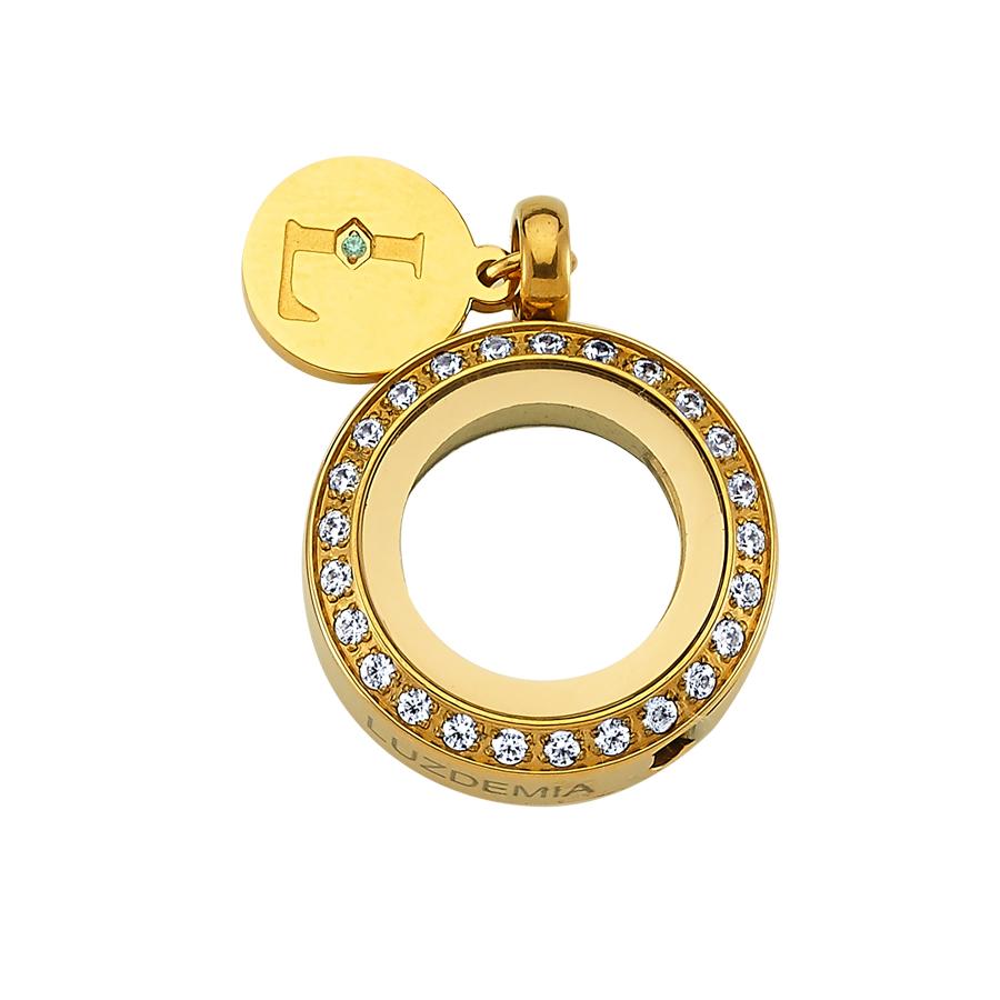 Swarovski- 20 mm Zirconia - Luzyo-Gold