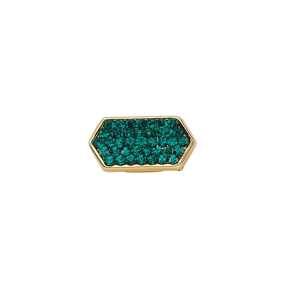 Slider Charm Altıgen Taş - GÜMÜŞ