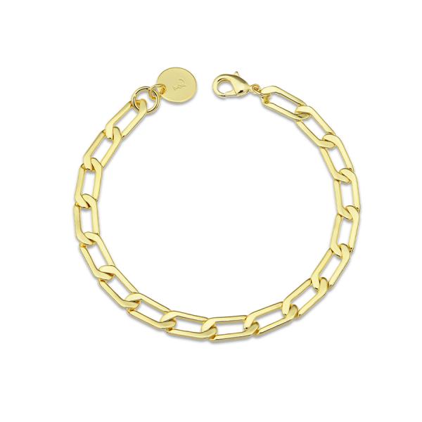Smashed Link Chain Bracelet
