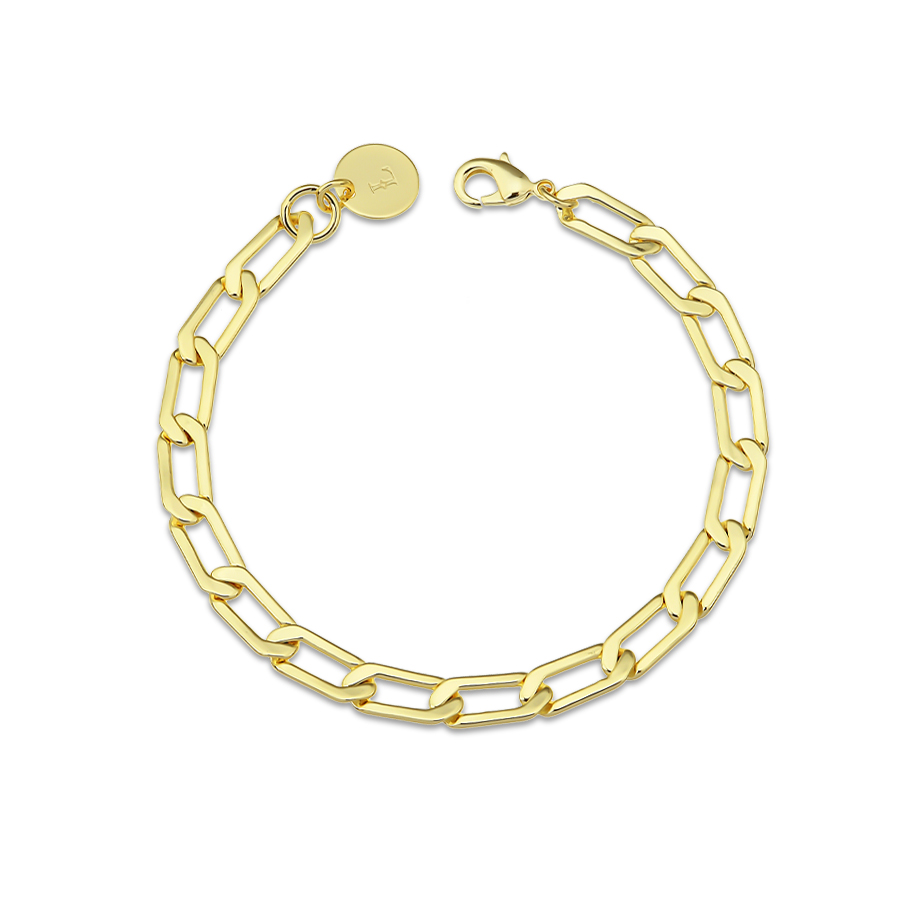Smashed Link Chain Bracelet