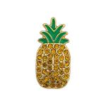 Slider Charm Ananas Taşlı - Altın