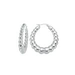 Twizler Hoop Earring - White