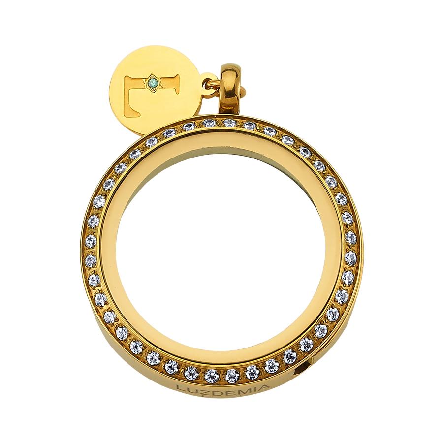 Swarovski Zirconia-30 mm- Luzyo - Gold