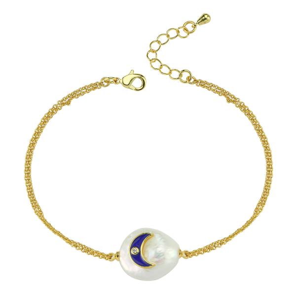 Moon Pearl Bracelet