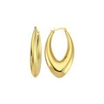 Drop Hoop Earring - Gold