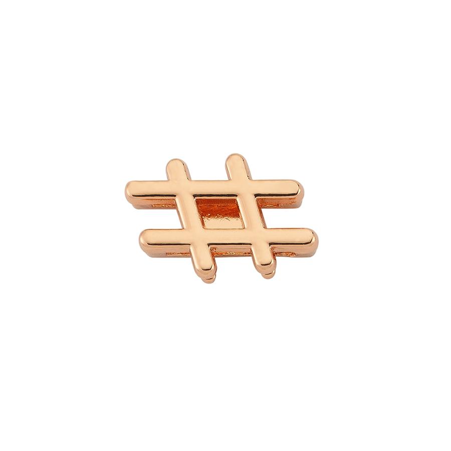 Slider Charm Hashtag - Rose