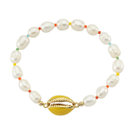 Sea Shell Pearl Bileklik - Sarı