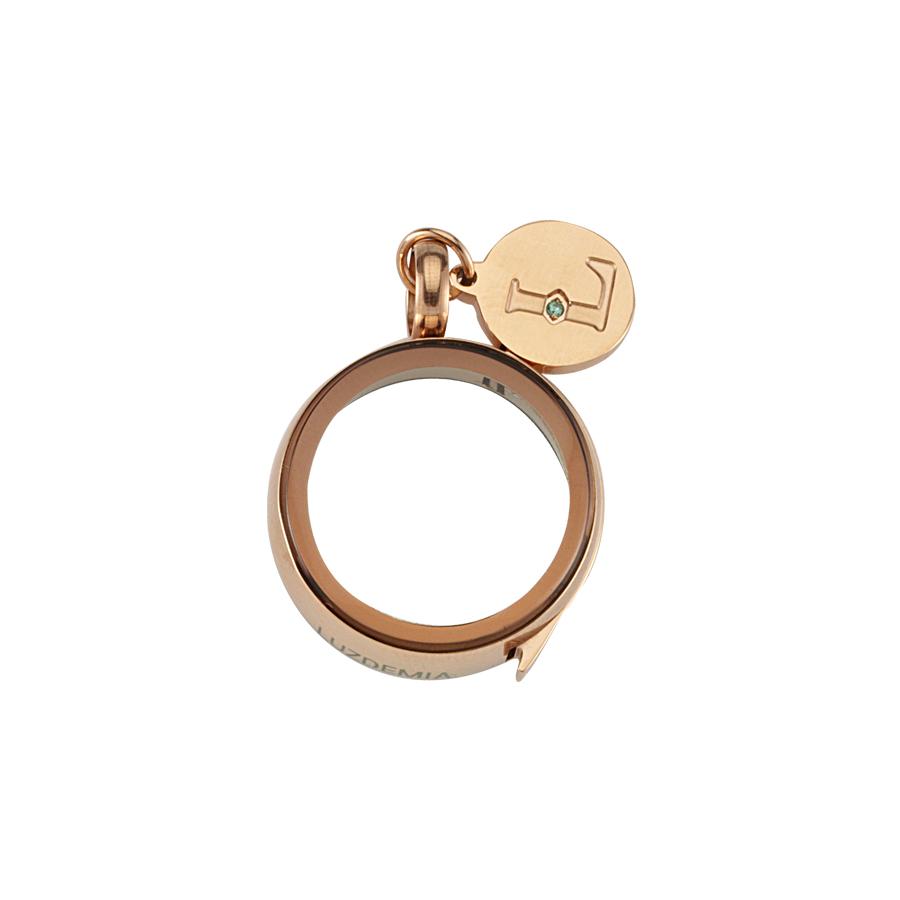 Zirconia-20 mm- Luzyo - Rose - Magnifying