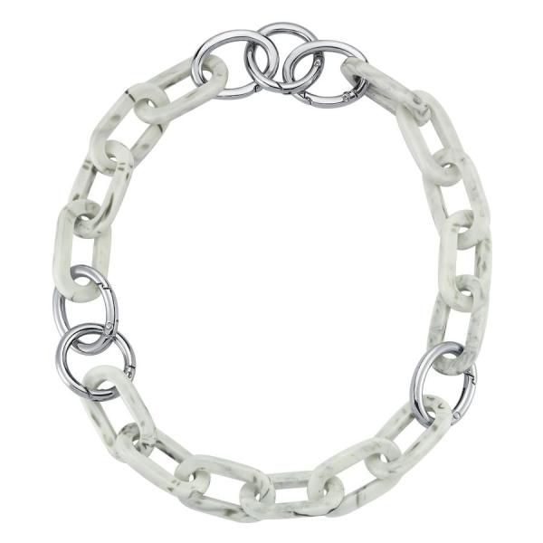 Resin Chunky Necklace - Gri