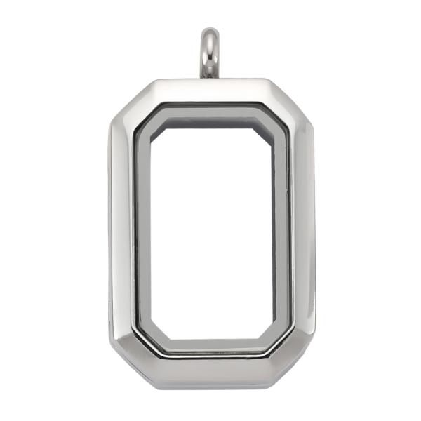 Zirconia-Luzyo- 33*23mm - Silver- Vintage