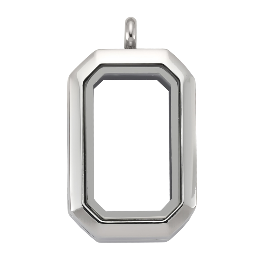 Zirconia-Luzyo- 33*23mm - Silver- Vintage