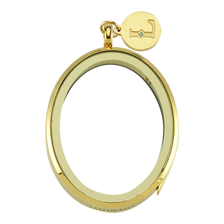 Zirconia - Luzyo - 40 mm - Oval - Gold
