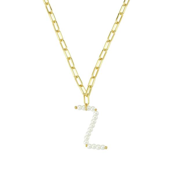 Pearl Petite Z In. Necklace