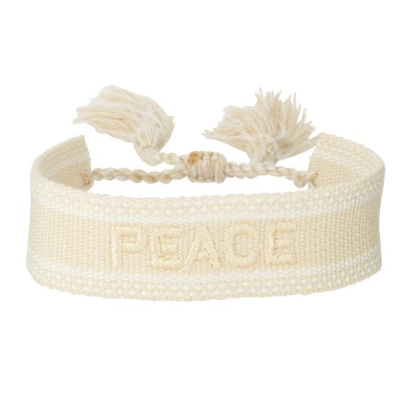 Peace Kalın İp Bileklik