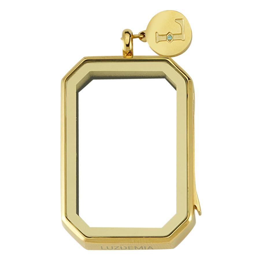 Zirconia-40*28mm - Luzyo - Vintage - Gold