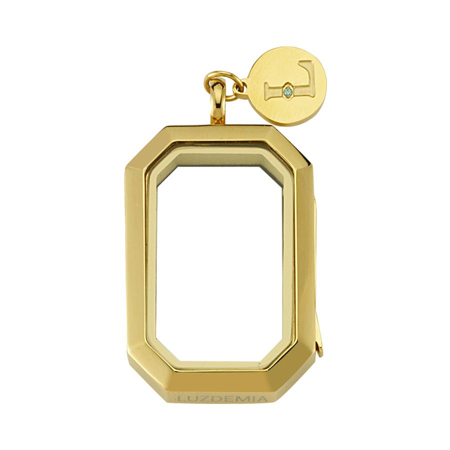 Zirconia Luzyo 33*23mm - Gold- Vintage