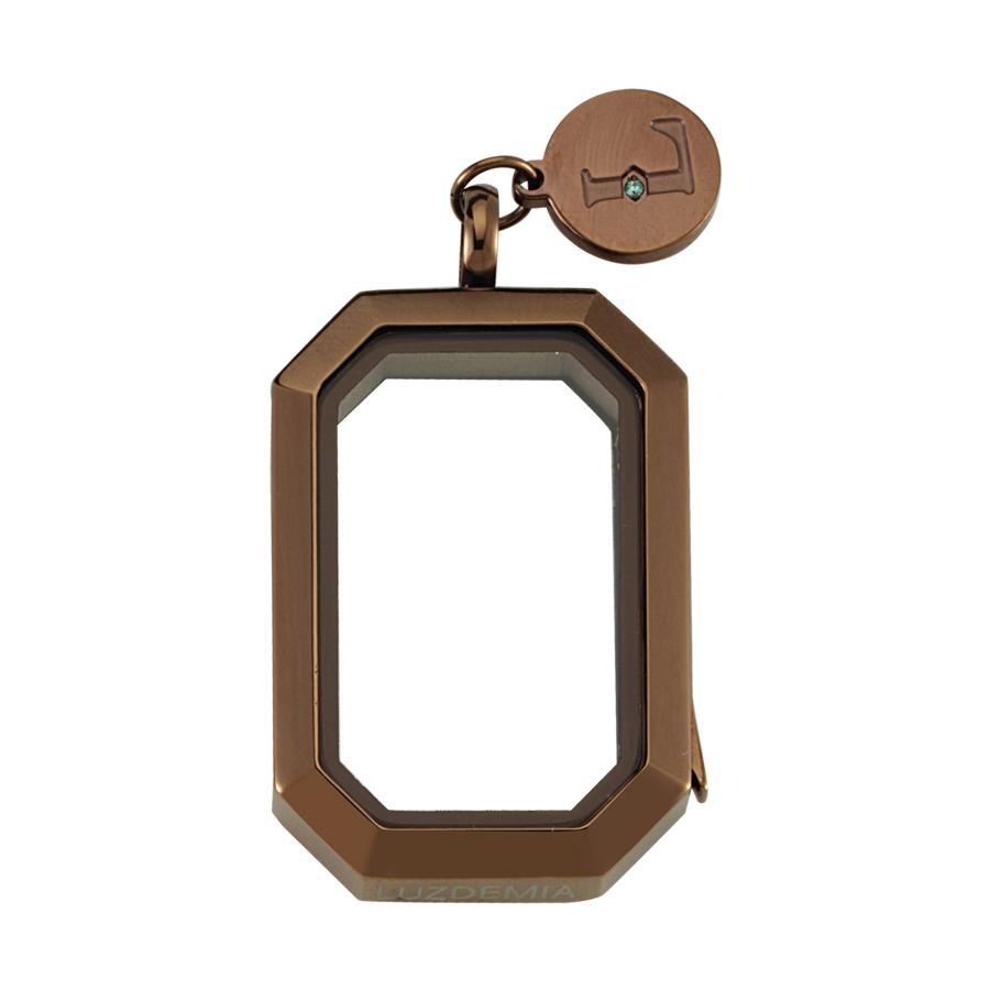 Zirconia-33*23mm - Luzyo - Vintage - Bronz