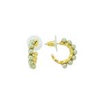 Grey Hoop Earring