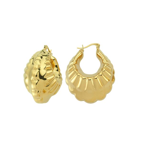 Bubble Hoop Earring - Gold