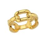 Gold Kaplama Zincir Yüzük