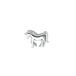 Slider Charm Horse - Silver