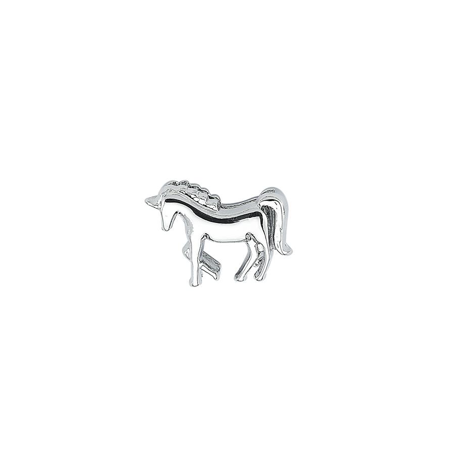 Slider Charm Horse - Silver